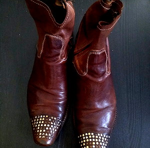 Δερμάτινα μποτάκια Handmade in Italy 45