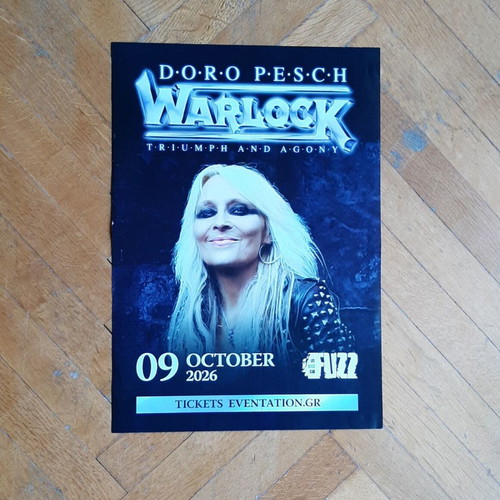 Doro Pesch of Warlock original concert poster, like new