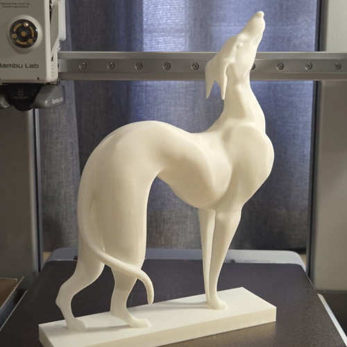 Friends Dog Statue 24 cm new, white color
