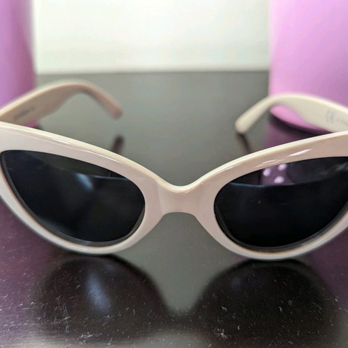 white cat eye sunglasses