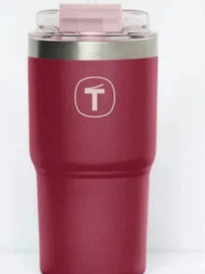 Tupperware thermos 630 ml with straw, stainless steel