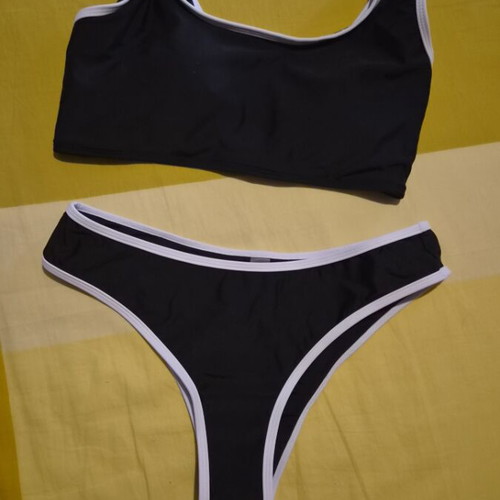 Shein bikini size M new, black and white
