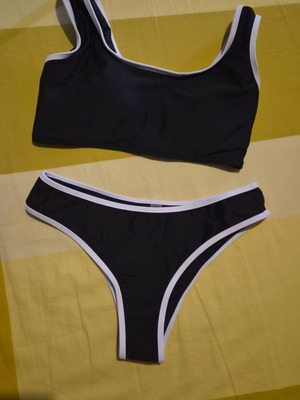 Shein bikini size M new, black and white