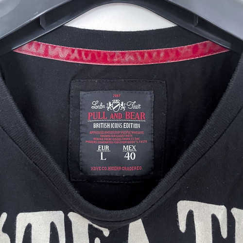 Pull & Bear T-shirt short sleeve Large used, black