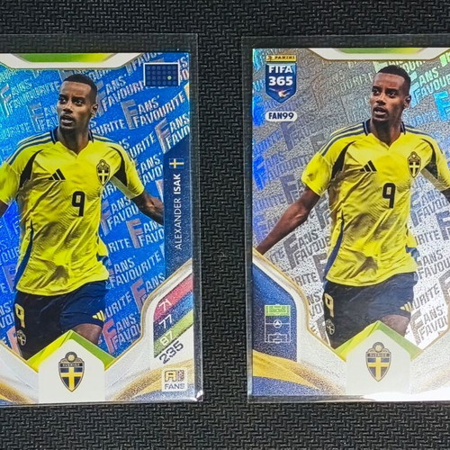 Alexander Isak Fan Favourite Panini Adrenalyn XL FIFA 365 2025/26 cards set
