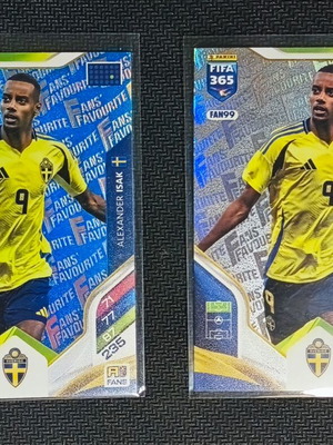 Alexander Isak Fan Favourite Panini Adrenalyn XL FIFA 365 2025/26 cards set