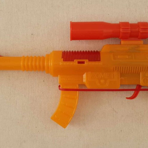 Anco 1980s Comet space plastic toy gun with sound and spark new