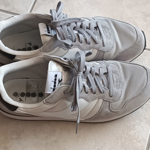 Diadora sneakers size 46 used, white and grey