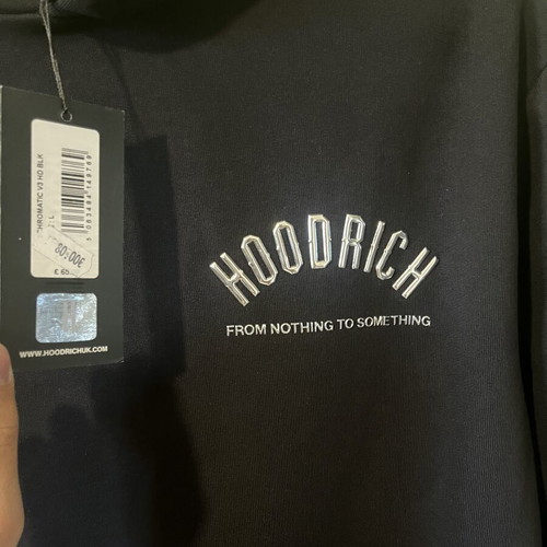 Hoodrich hoodie, black, size large, new