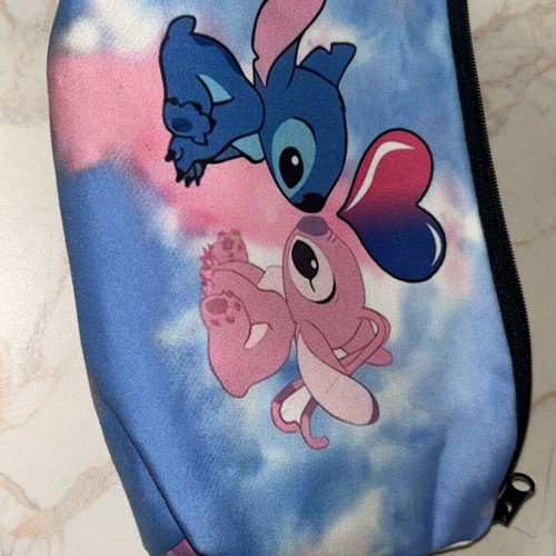 Stitch makeup bag like new, blue