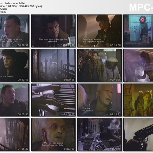 Blade Runner 1982 VHS tape like new with Greek subtitles