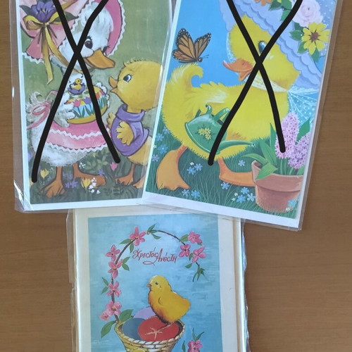 Easter cards and postcards new, set of 16 pieces