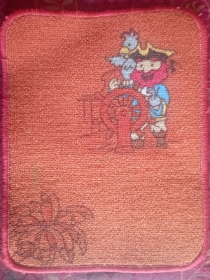 Small bathroom mat used with pirates 12x15cm