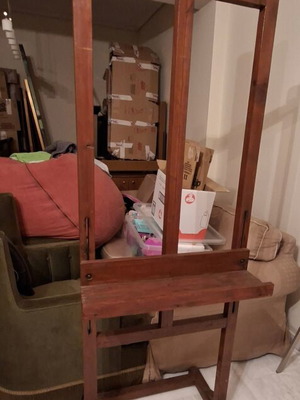 Wooden Painting Easel antique, like new, solid and functional