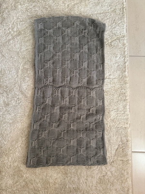 Gray neck scarf like new, 140cm