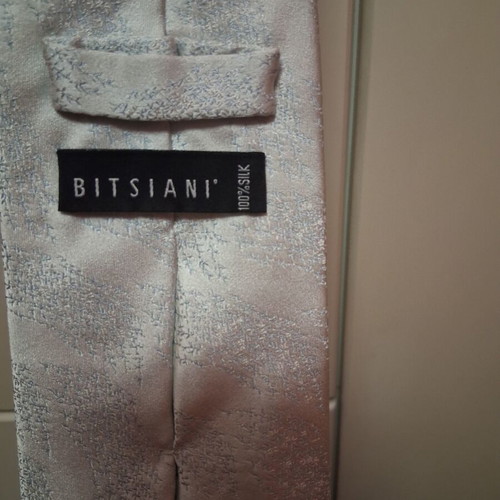 Bitsiani tie used, silk, silver