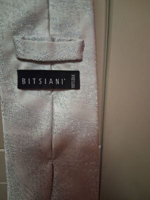 Bitsiani tie used, silk, silver