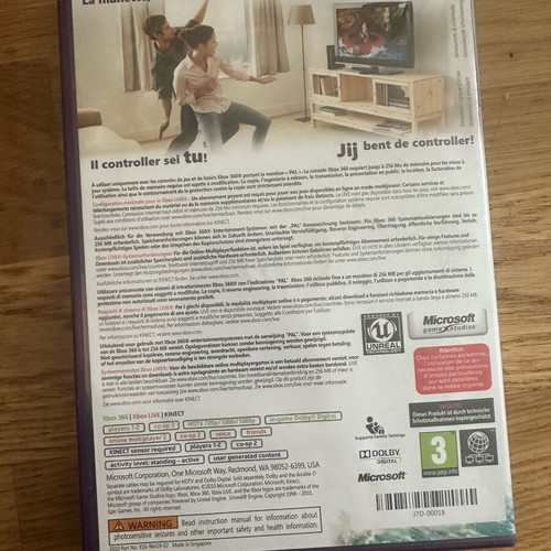 Kinect Adventures Xbox 360 used, with manual