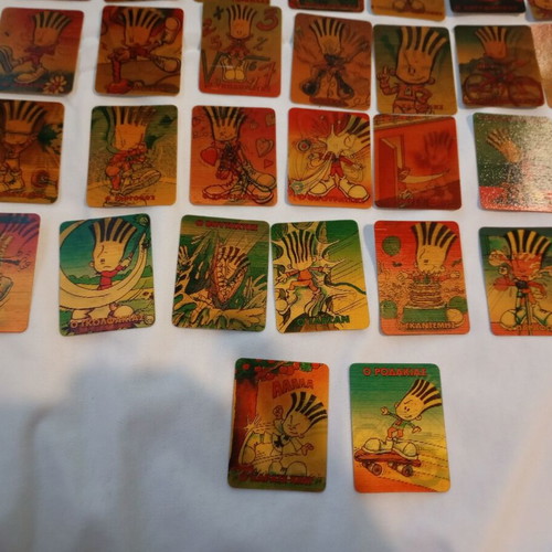 3D Chipicao collectible cards used, set of 34