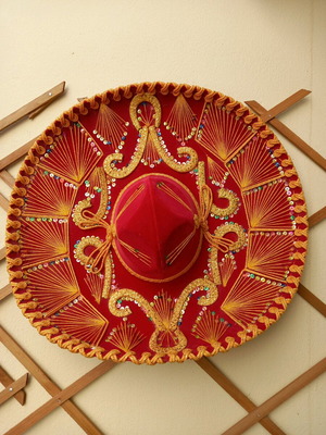 Mexican sombrero like new, diameter 60 cm