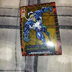 VENOM 1994 AMAZING SPIDER-MAN 1ST ED SUSPENDED ANIMATION INSERT CARD