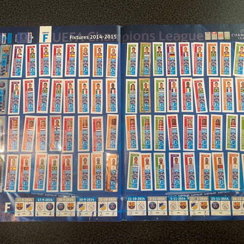 Panini UCL 2014/15 album used, complete