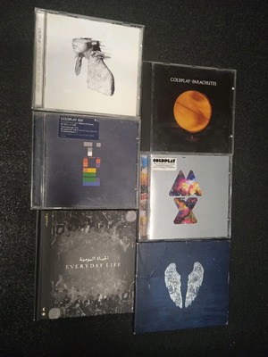 Coldplay CDs used, pack of 6 albums
