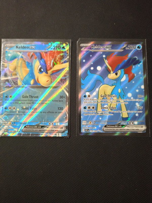 Pokemon Keldeo #030 & #159 cards new mint condition