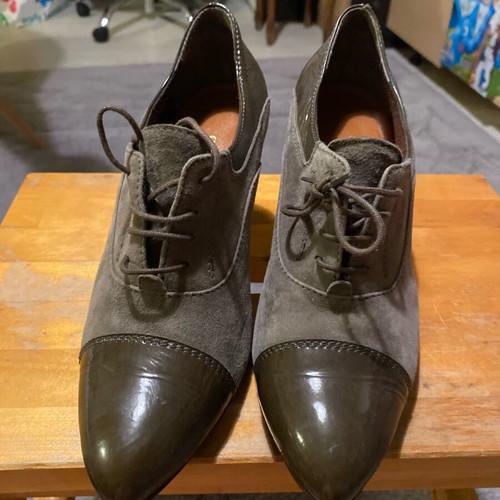 Claudia Mare ankle boots like new, green, size 40