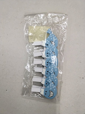 Craft clothespins fish design set of 6, 4.5cm, new