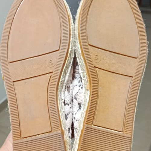 Marks & Spencer espadrilles with lace, size 38, soft pink