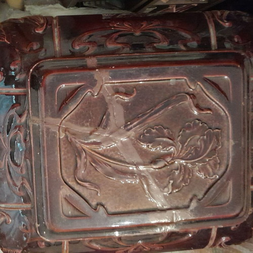 Porcelain stove used, antique, 100 years old, decorative