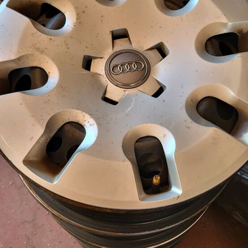 Audi steel rims used 15" with hubcaps