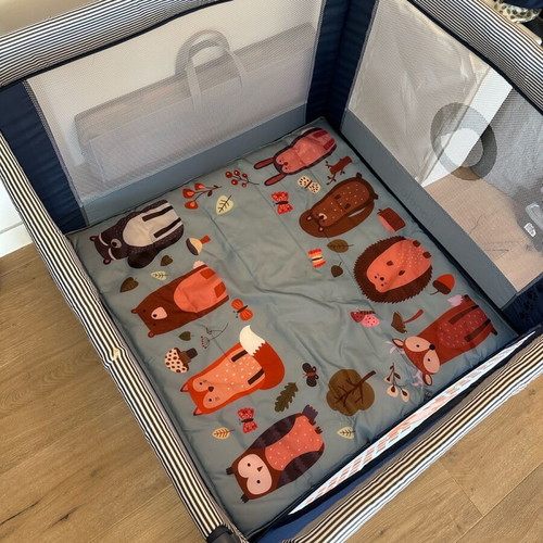 Lionelo foldable baby playpen used with mattress 100x100cm