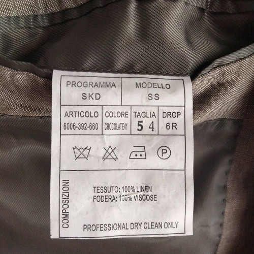Andrea Doriani Exclusive men's linen suit, beige taupe