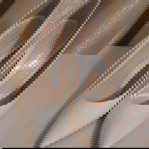 Γόβες Sante δερμάτινες με σχέδιο σαν καινούργιο, μέγεθος 40, άσπρες