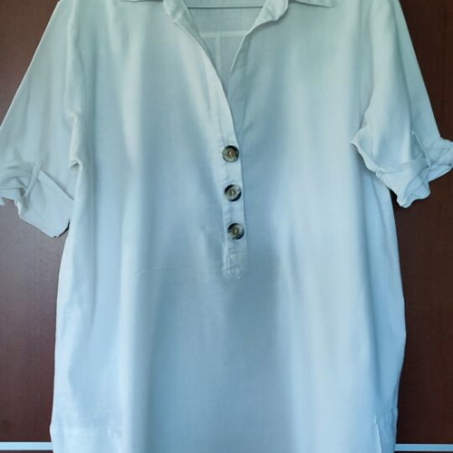 Zara white tunic like new, cotton and viscose, size XL