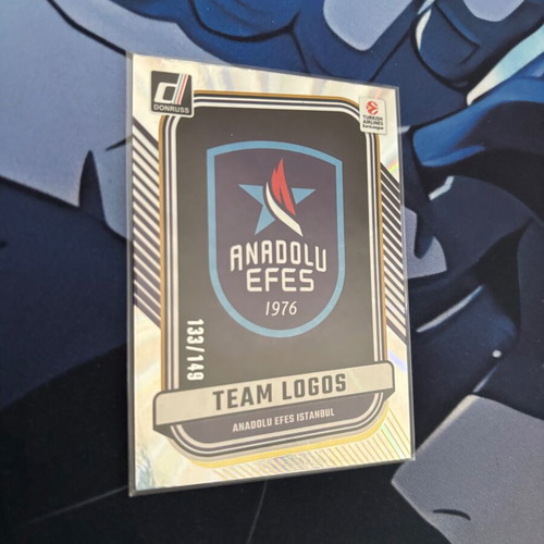 Panini Donruss EuroLeague 2024-25 Anadolu Efes Istanbul Team Logo #6 Laser Parallel card like new