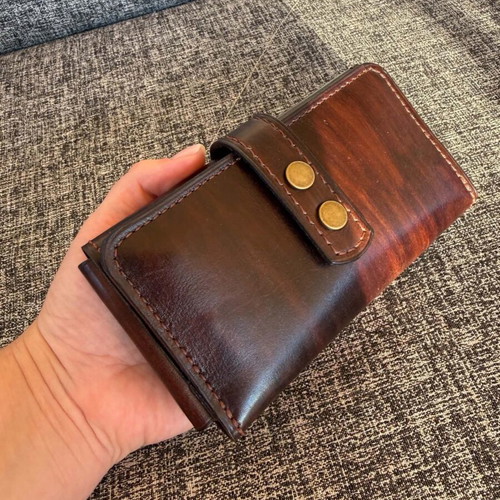 Handmade leather tobacco pouch