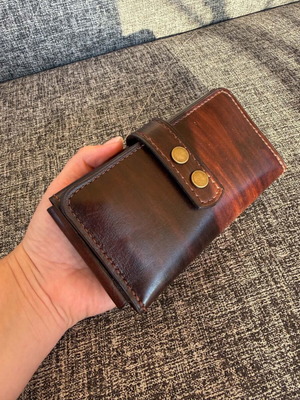 Handmade leather tobacco pouch