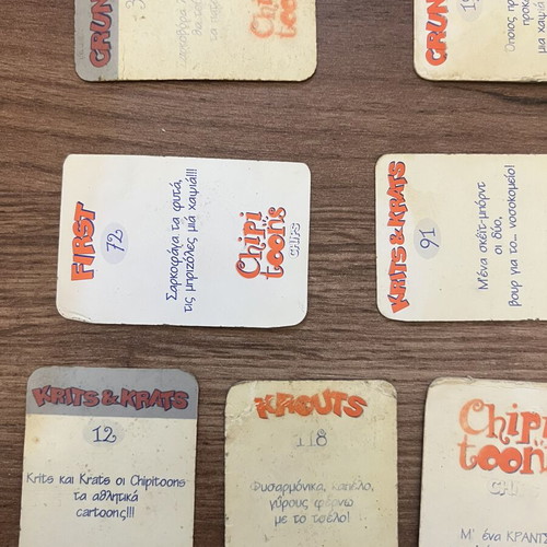 Chipi Toons cards used, pack of 12