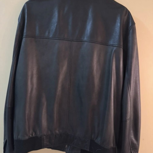Van Graaf women's leather bomber jacket used, size L, black