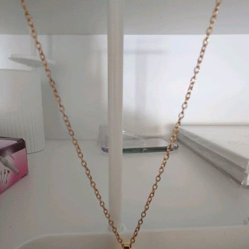Mataki necklace like new, 23 cm length, gold color