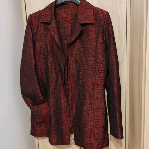 Taffeta jacket casually elegant tailored model like new, without buttons