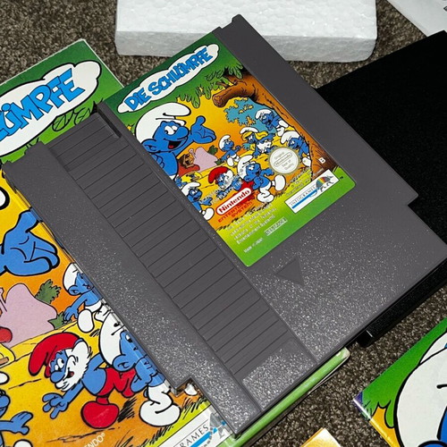 Nintendo NES game The Smurfs used with box and manuals