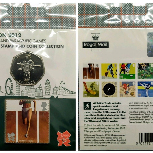Collectible stamp and coin set Olympic Games London 2012 new
