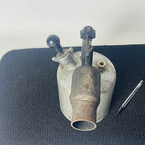 Vintage Industrial Blowtorch Soviet-Style collectible, used