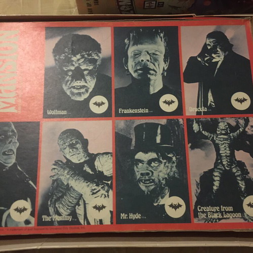 Monster Mansion Universal Monsters board game used