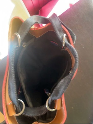 Frnc shoulder bag like new, large capacity, tan color