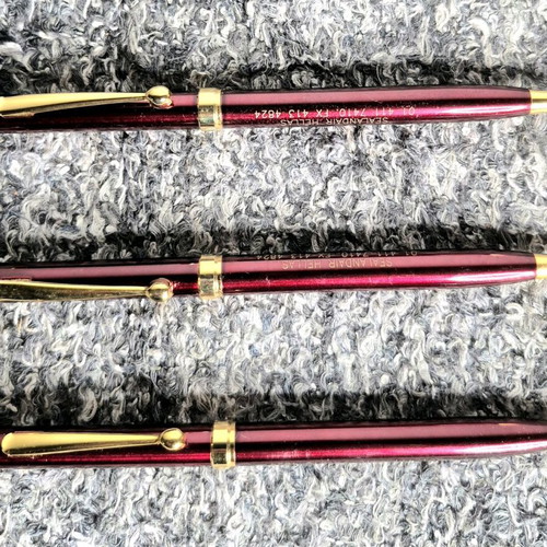 Pens new, personalized, set of 3 pieces